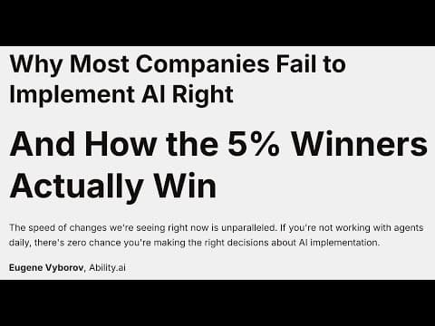 Why 95% of Companies Fail to Implement AI Automation