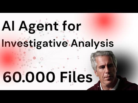 Investigative Analysis of Epstein Files Using an AI Agent